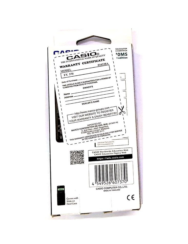 JAYAMART Stationery|Casio Scientific Calculator FX-570MS2RM80.00RM80.00Calculator
