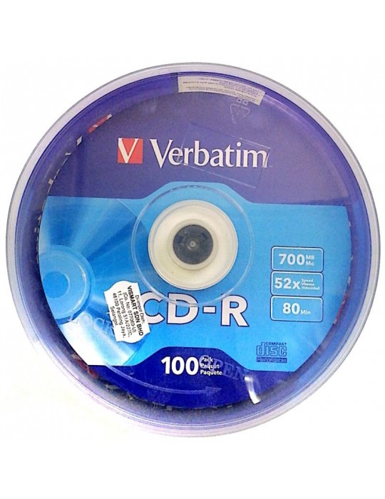 JAYAMART Stationery|Verbatim CD-R 100'sRM135.00RM135.00VerbatimRemovable Storage