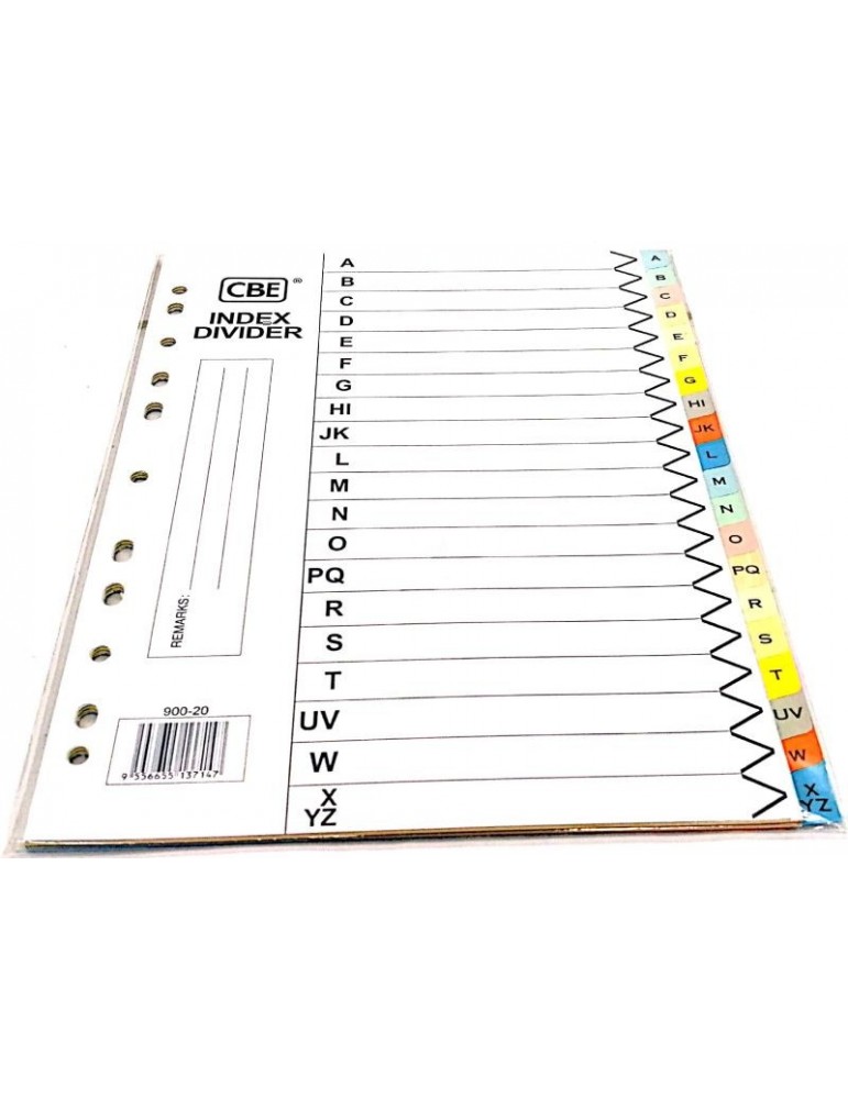JAYAMART Stationery|CBE Index Divider (A-Z) A4 900-20RM9.20RM9.20CbeIndex Divider