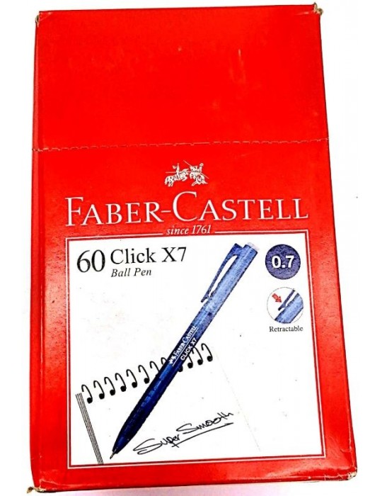 JAYAMART Stationery|Faber Castell Click Ball Pen X7 0.7 mm (3 colours)RM0.80RM0.80Pen & Refill