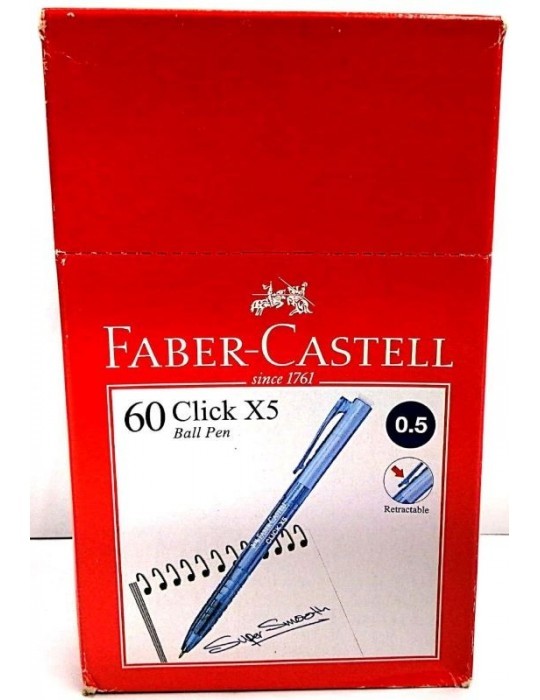 JAYAMART Stationery|Faber Castell Click Ball Pen X5 0.5 mm (3 colours)RM0.80RM0.80Pen & Refill