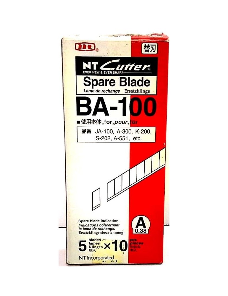 JAYAMART Stationery|NT Cutter Blade Refill BA100 (S)RM5.10RM5.10Scissors & Cutter