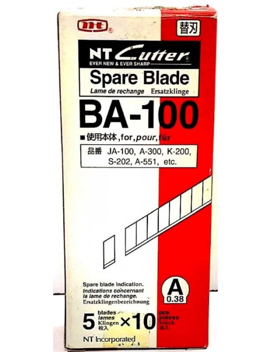 JAYAMART Stationery|NT Cutter Blade Refill BA100 (S)RM5.10RM5.10Scissors & Cutter