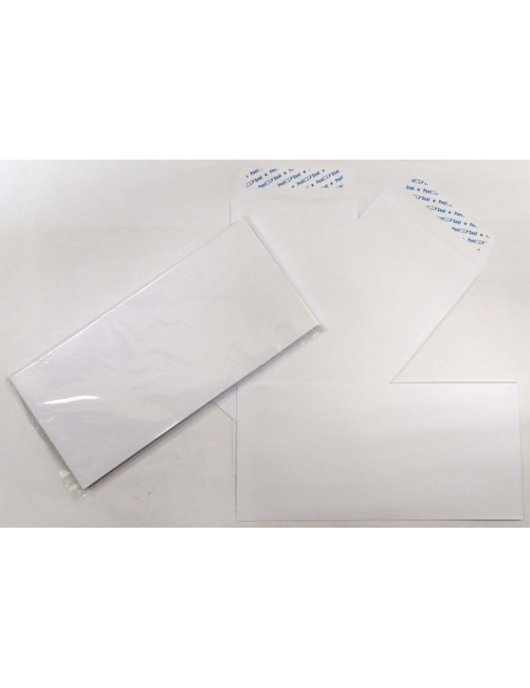 JAYAMART Stationery|White Envelope 4.5" x 9.5" peel & seal 20'sRM2.20RM2.20White Envelope