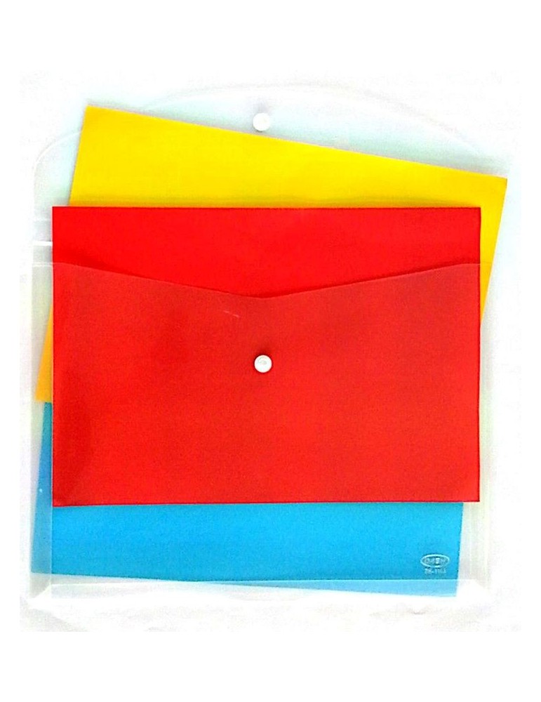JAYAMART Stationery|Dash Plastic Envelope with button A4RM1.50RM1.50DashPVC & PP File