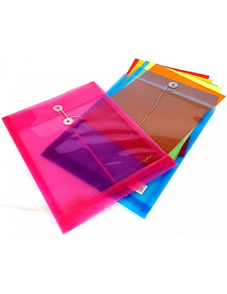 JAYAMART Stationery|Acura Plastic Envelope with string F4RM1.70RM1.70AcuraPVC & PP File