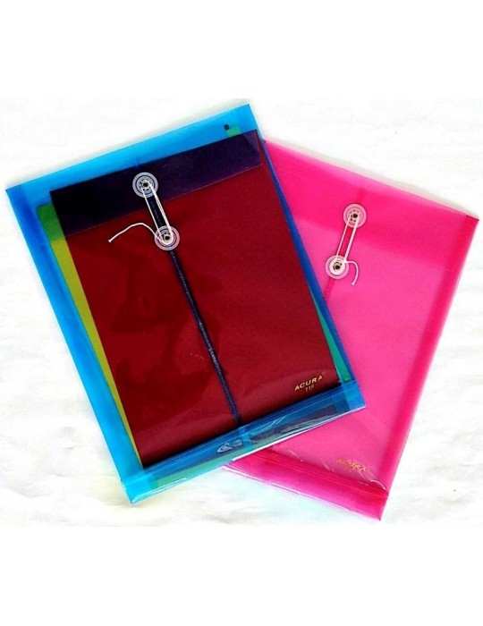 JAYAMART Stationery|Acura Plastic Envelope with string F4RM1.70RM1.70AcuraPVC & PP File