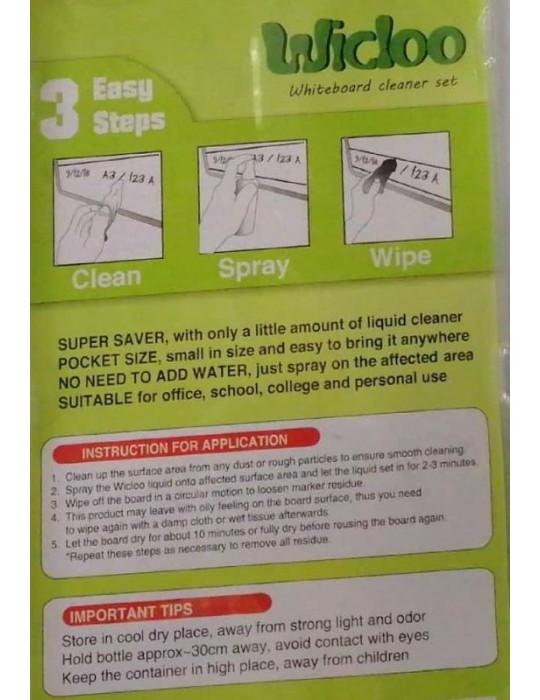 JAYAMART Stationery|Whiteboard CleanerRM12.00RM12.00Blanco & Eraser