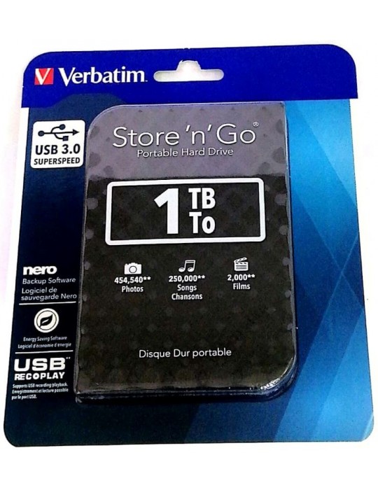 JAYAMART Stationery|Verbatim External Hard Drive 1TB 3.0RM330.00RM330.00VerbatimRemovable Storage