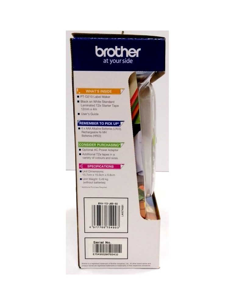 JAYAMART Stationery|Brother P-Touch Labeller PTD210RM247.00RM247.00Labeller & Label