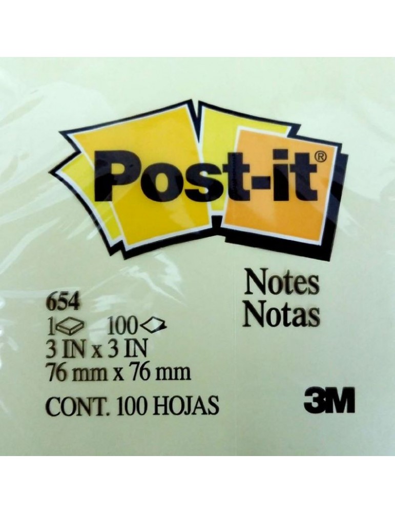 JAYAMART Stationery|3M Post It Note 654 3" x 3" yellowRM4.00RM4.00Post It Note / Stick On Pad & Flag