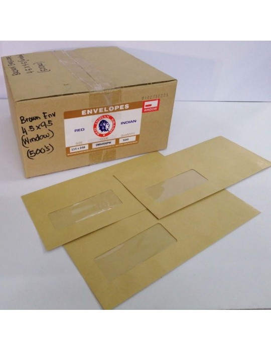 JAYAMART Stationery|Brown Window Envelope 4.5" x 9.5" 500'sRM57.00RM57.00Brown Envelope
