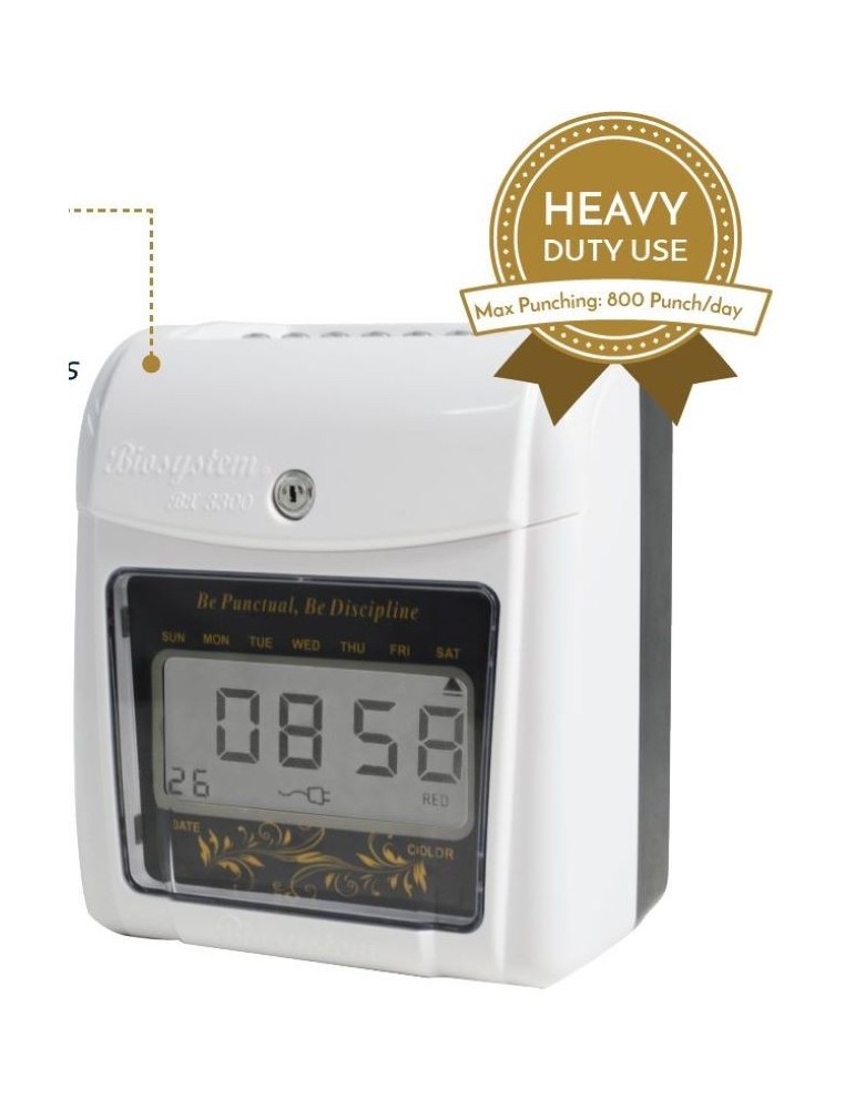 JAYAMART Stationery|Biosystem Time Recorder BX3300D (digital)RM470.00RM470.00BiosystemPunch Card Machine