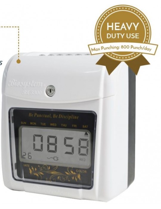 JAYAMART Stationery|Biosystem Time Recorder BX3300D (digital)RM470.00RM470.00BiosystemPunch Card Machine