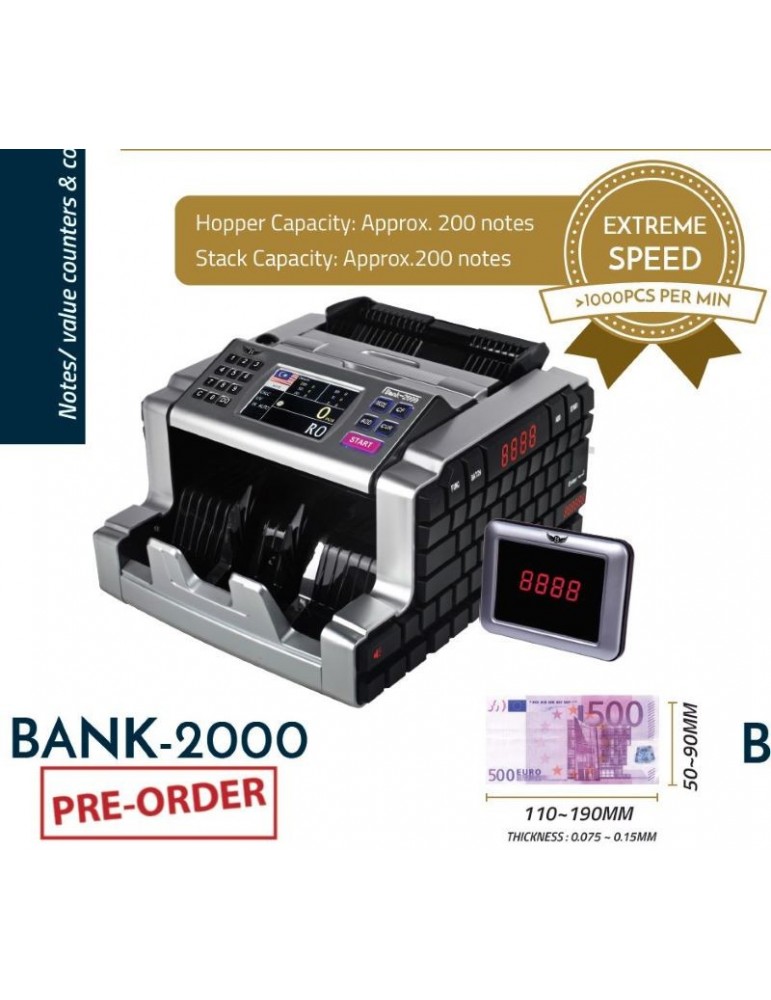 JAYAMART Stationery|Biosystem Notes Counter Bank-2000RM1,085.00RM1,085.00BiosystemCheque Writer & Money Counter