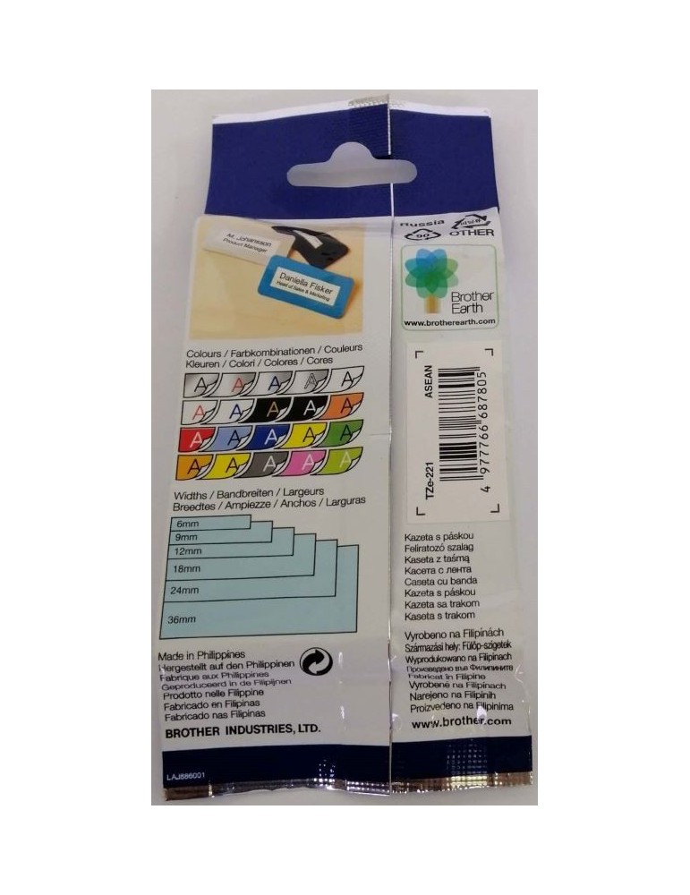 JAYAMART Stationery|Brother TZ Label 9 mm black on white tape TZE-221RM66.00RM66.00Labeller & Label