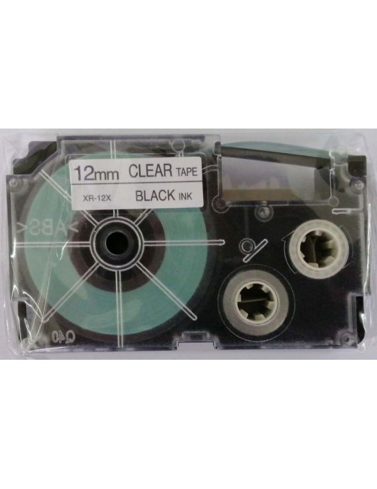 JAYAMART Stationery|Casio Ez-label 12 mm black on clear tape XR-12X1RM65.00RM65.00Labeller & Label