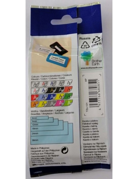 JAYAMART Stationery|Brother TZ Label 9 mm black on clear tape TZE-121RM66.00RM66.00Labeller & Label