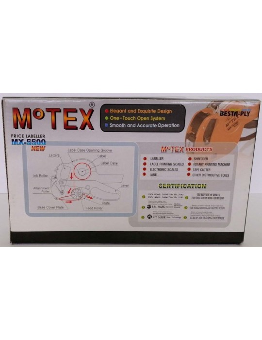 JAYAMART Stationery|Motex Price Labeller Machine MX5500 single layerRM83.00RM83.00Labeller & Label