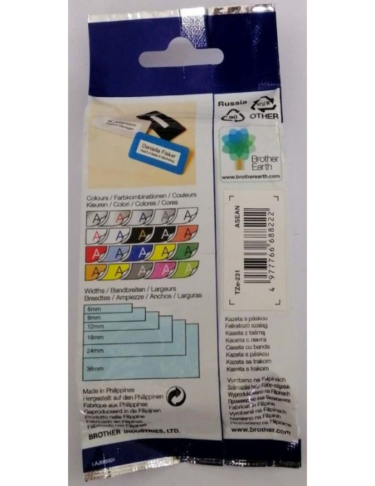 JAYAMART Stationery|Brother TZ Label 12 mm black on white tape TZE-231RM76.00RM76.00Labeller & Label