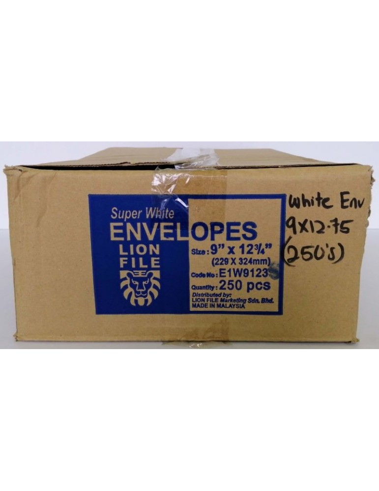 JAYAMART Stationery|White Envelope 9" x 12.75" peel & seal 250'sRM57.00RM57.00White Envelope