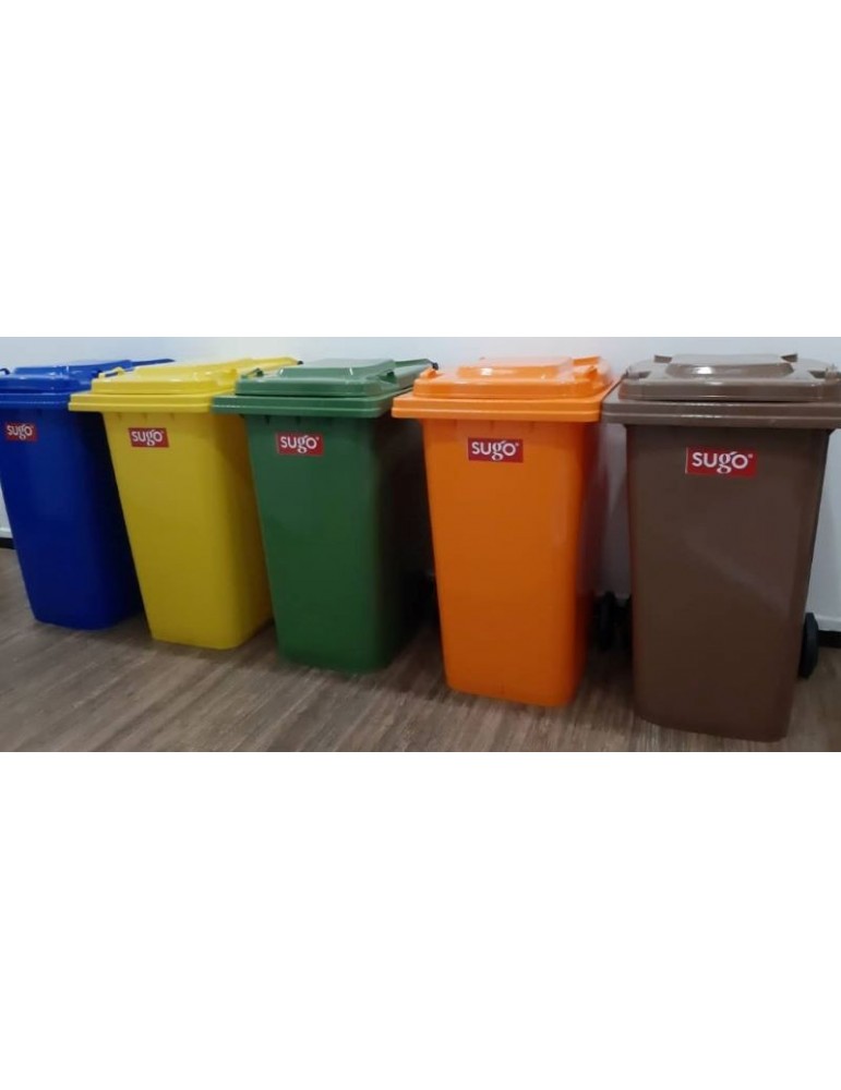 JAYAMART Stationery|Sugo Mobile Garbage Bin 2 wheeled 120 litres MGB 120L (6 colours) (KL & PJ)RM99.00RM99.00SugoPlastic Bin & Mobile Garbage Bin