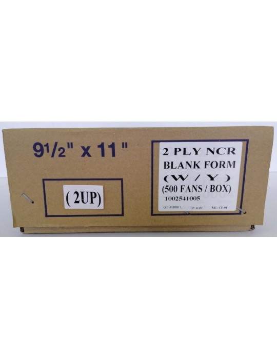 JAYAMART Stationery|Computer Form Colour 9.5" x 11" x 2 ply & 2 up (500f)RM58.00RM58.00Computer Form