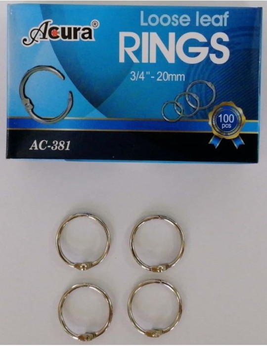 JAYAMART Stationery|Acura Card Ring 20 mm AC-381 100'sRM25.00RM25.00AcuraMiscellaneous - Office Stationery