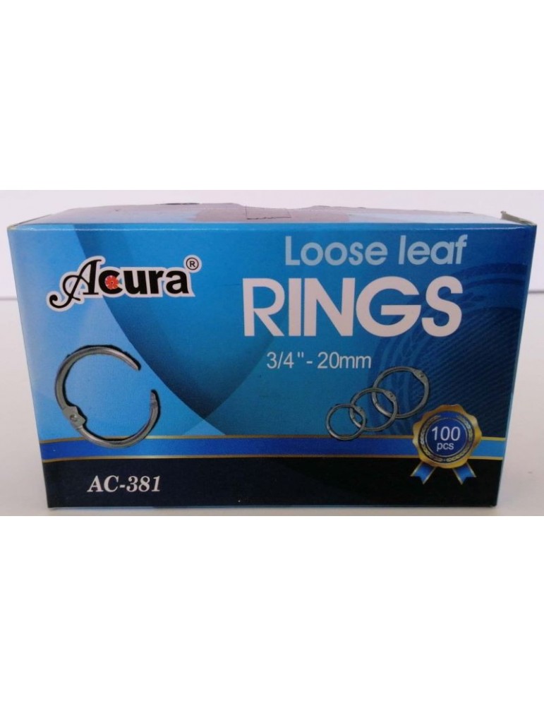 JAYAMART Stationery|Acura Card Ring 20 mm AC-381 100'sRM25.00RM25.00AcuraMiscellaneous - Office Stationery