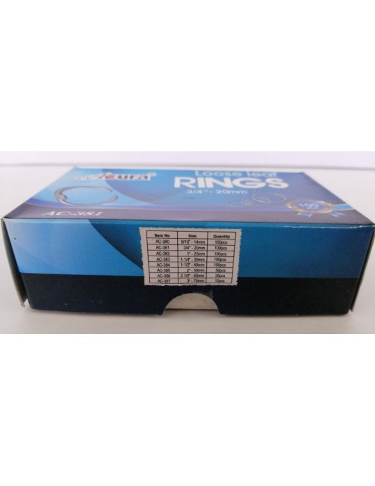 JAYAMART Stationery|Acura Card Ring 25 mm AC-382 100'sRM27.00RM27.00AcuraMiscellaneous - Office Stationery