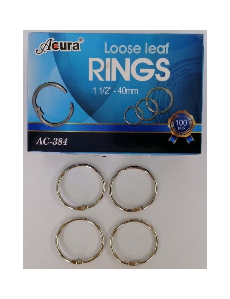 JAYAMART Stationery|Acura Card Ring 40 mm AC-384 100'sRM36.00RM36.00AcuraMiscellaneous - Office Stationery