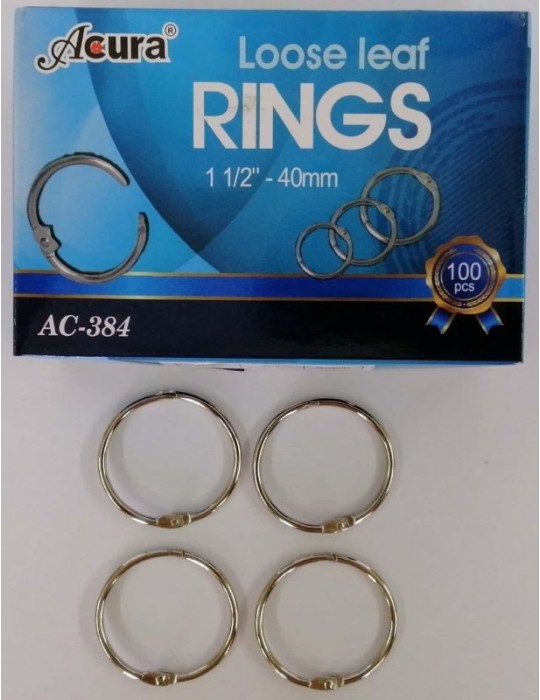 JAYAMART Stationery|Acura Card Ring 40 mm AC-384 100'sRM36.00RM36.00AcuraMiscellaneous - Office Stationery