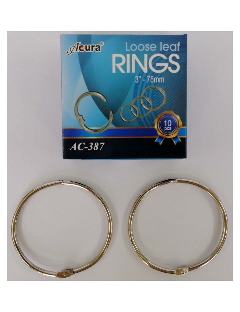 JAYAMART Stationery|Acura Card Ring 75 mm AC-387 10'sRM18.00RM18.00AcuraMiscellaneous - Office Stationery
