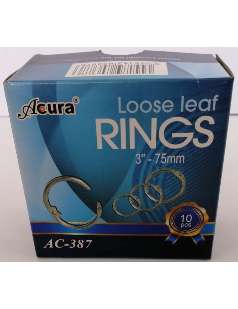 JAYAMART Stationery|Acura Card Ring 75 mm AC-387 10'sRM18.00RM18.00AcuraMiscellaneous - Office Stationery