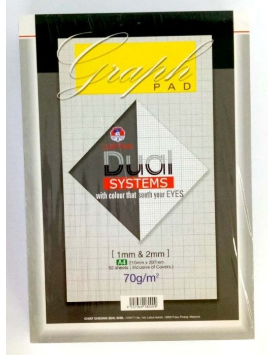JAYAMART Stationery|Captain Graph Pad A4 50'sRM3.50RM3.50Card & Soft Cover