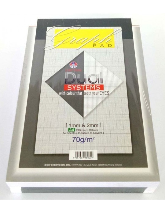 JAYAMART Stationery|Captain Graph Pad A4 50'sRM3.50RM3.50Card & Soft Cover