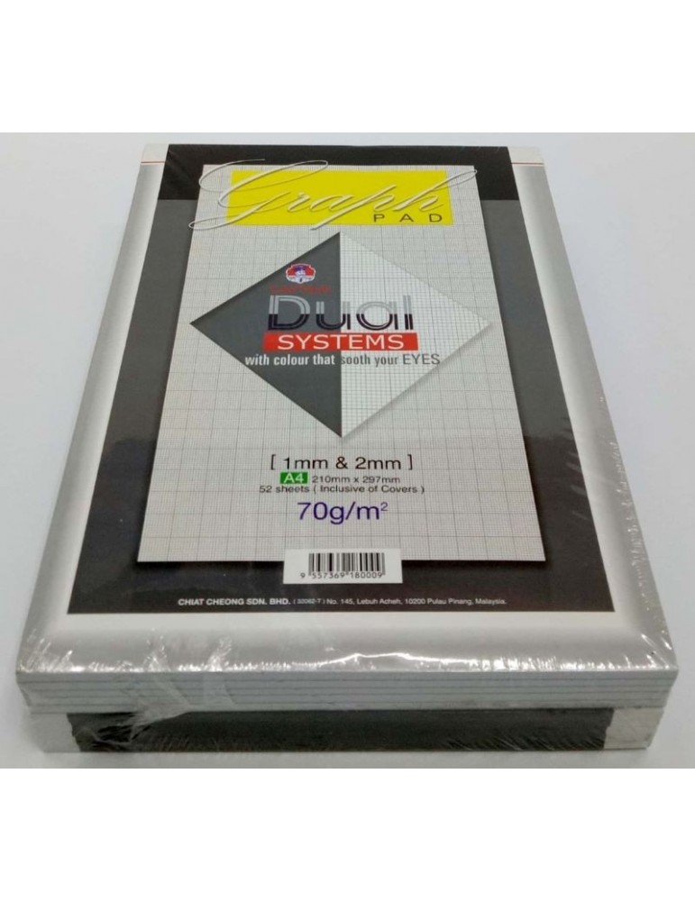 JAYAMART Stationery|Captain Graph Pad A4 50'sRM3.50RM3.50Card & Soft Cover