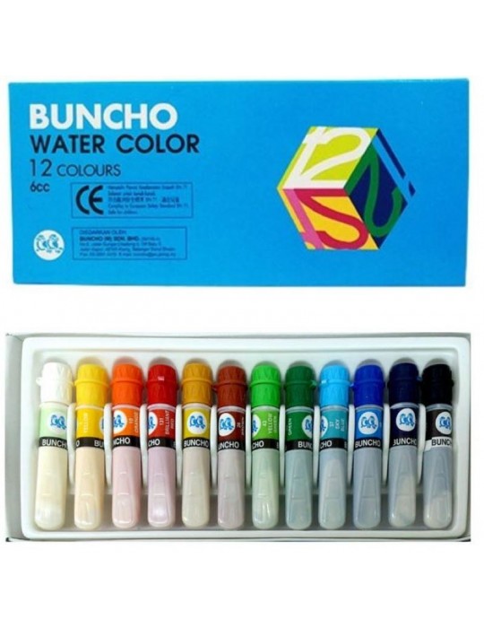 JAYAMART Stationery|Buncho Water Colour 12 colours 6 ccRM11.00RM11.00BunchoColour