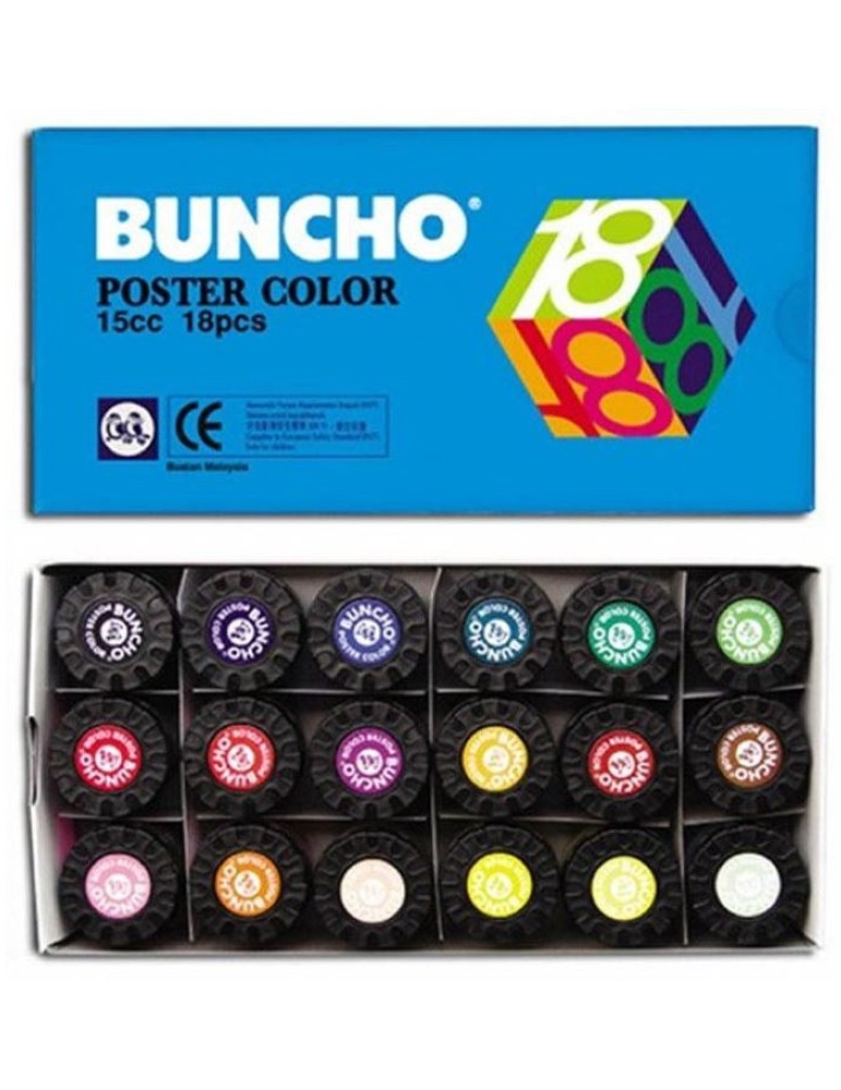 JAYAMART Stationery|Buncho Poster Colour 18 colours 15 ccRM26.10RM26.10BunchoColour