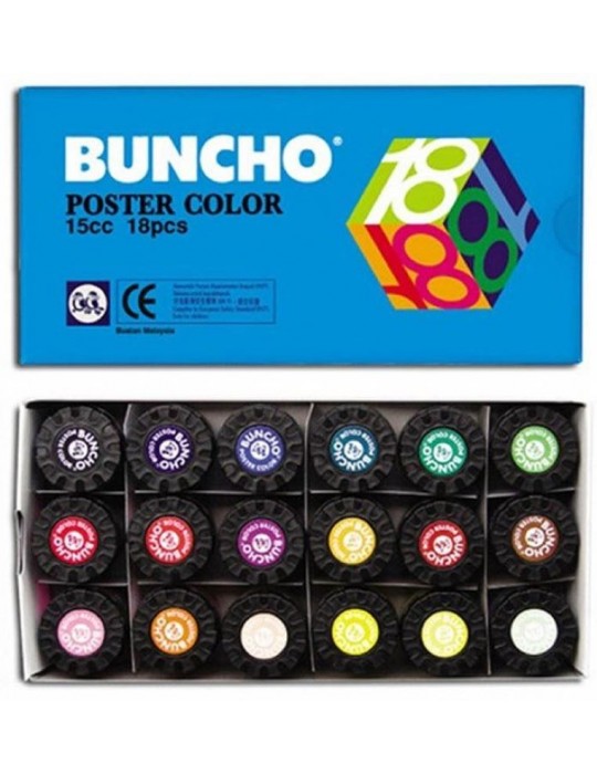 JAYAMART Stationery|Buncho Poster Colour 18 colours 15 ccRM26.10RM26.10BunchoColour