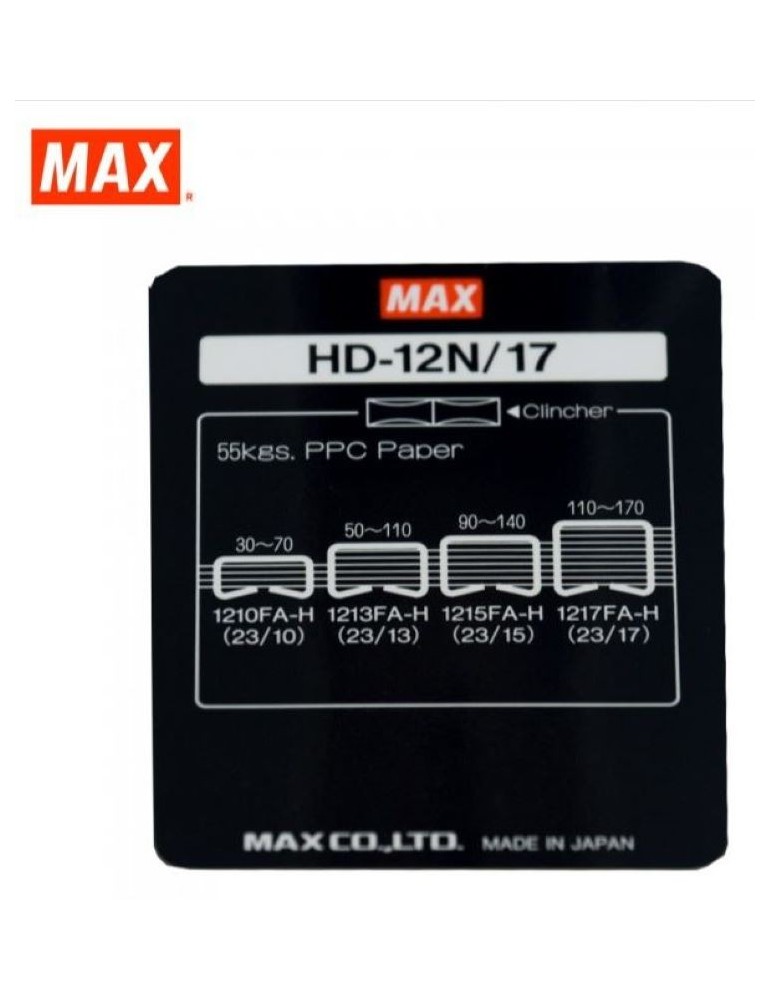 JAYAMART Stationery|Max Heavy Duty Stapler HD12N/17RM380.70RM380.70MaxStapler & Staples