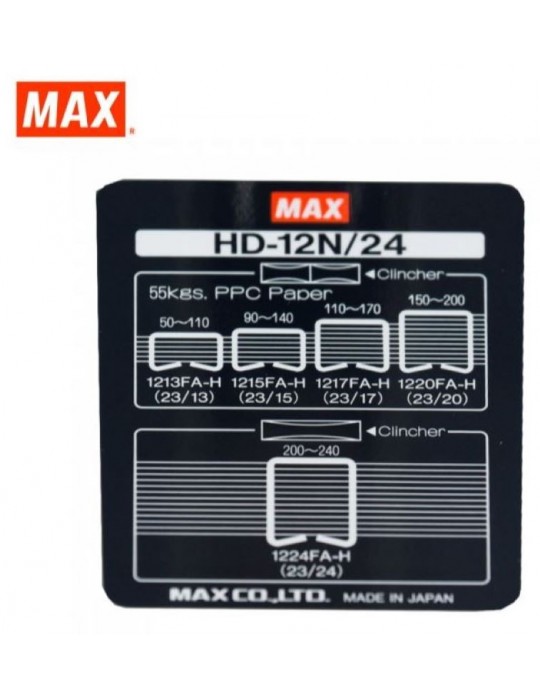 JAYAMART Stationery|Max Heavy Duty Stapler HD12N/24RM401.40RM401.40MaxStapler & Staples