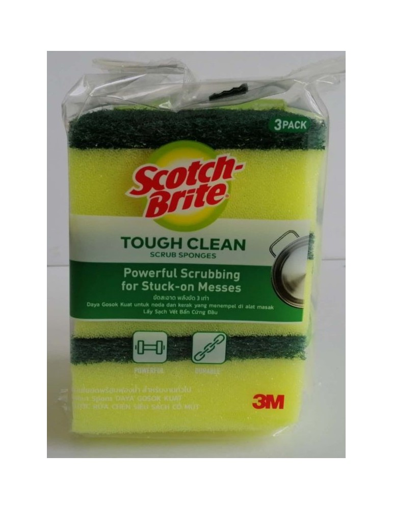 JAYAMART Stationery|3M Scotch-Brite Scrub Sponges 3'sRM10.50RM10.50Hygiene