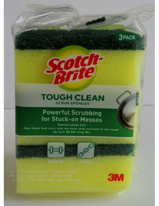 JAYAMART Stationery|3M Scotch-Brite Scrub Sponges 3'sRM10.50RM10.50Hygiene