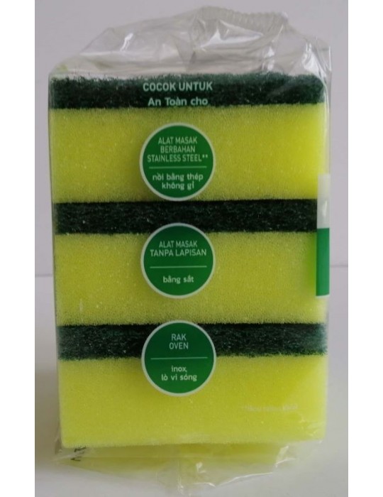 JAYAMART Stationery|3M Scotch-Brite Scrub Sponges 3'sRM10.50RM10.50Hygiene