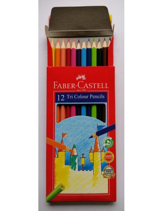 JAYAMART Stationery|Faber Castell Tri Colour Pencil 12 colours