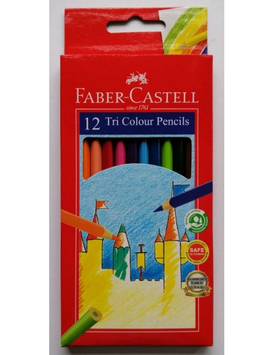 JAYAMART Stationery|Faber Castell Tri Colour Pencil 12 colours (long)RM7.80RM7.80Colour