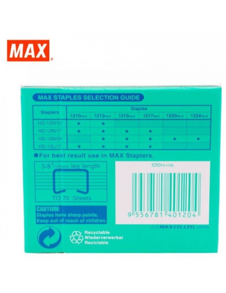 JAYAMART Stationery|Max Staples 1210FA-HRM9.80RM9.80MaxStapler & Staples