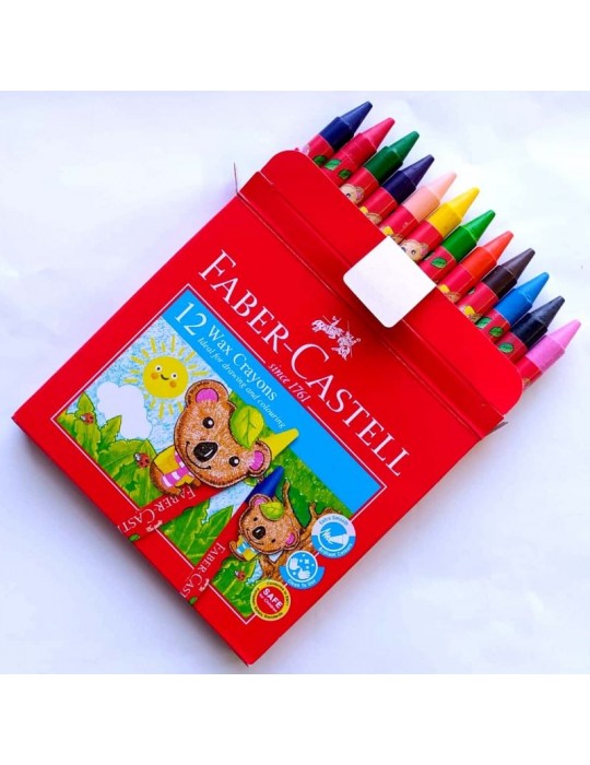 JAYAMART Stationery|Faber Castell Wax Crayon 12 coloursRM3.90RM3.90Colour