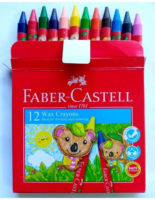 JAYAMART Stationery|Faber Castell Wax Crayon 12 coloursRM3.90RM3.90Colour